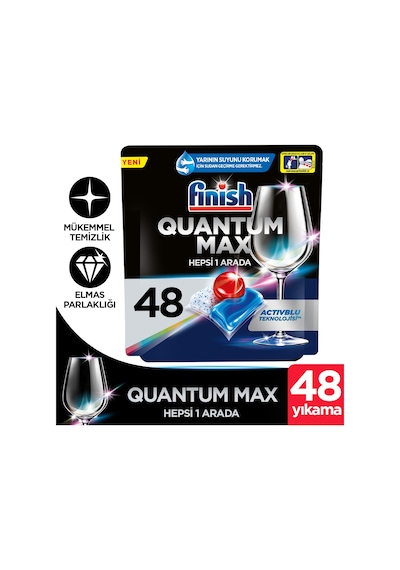 Finish Quantum Max Bulaşık Makinesi Deterjanı 48 Tablet