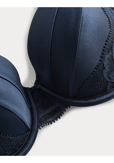 Marks & Spencer Dantel Detaylı İpek Full Cup Sütyen T81006470F Lacivert