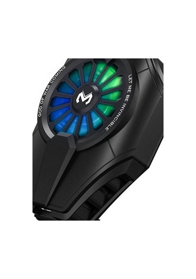 Dl06 Rgb Radyatör Telefon Soğutucu Fan - Siyah Evimdeyokyok