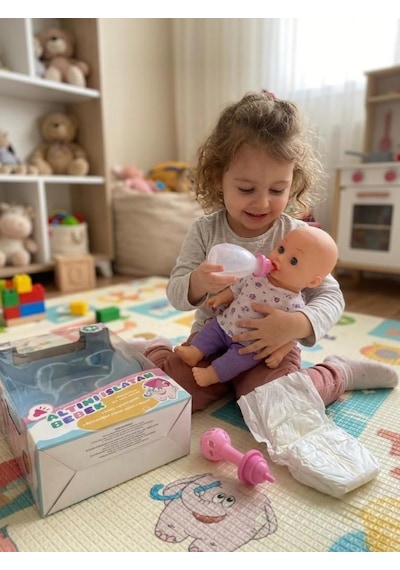 Altını Islatan Bebek Türkçe Konuşan Eğitici Kolları Kafası Ve Bacakları Et Oyuncak Bebek 52402602
