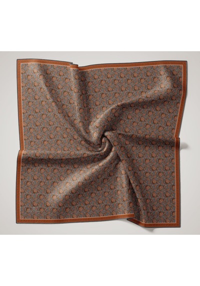 Silk Home Soft Eşarp 73077-19 Arlak Turuncu, Petrol Yeşili, Kiremit Bordo