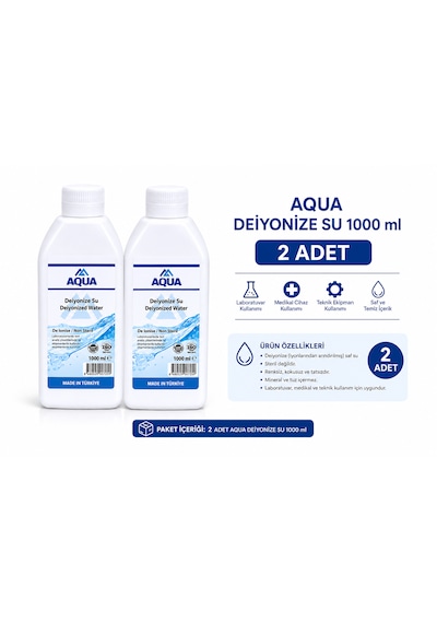 Aqua Distile Su 1000ml 2 Adet