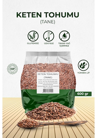 Ansa Pharma Keten Tohumu 600 G