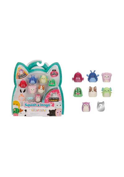 Squishmallows Squish-a-longs 8 Figür + Yüzük Seti S2 Seri 2