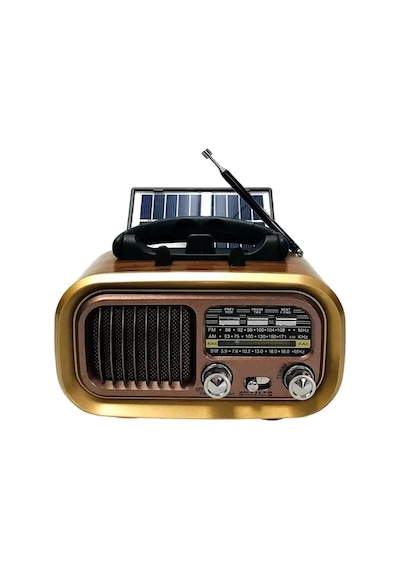 Ultratekno RX-BT628S BT/TF/USB/FM/AM/SW 3 Bandlı Güneş Panelli Nostaljik Radyo