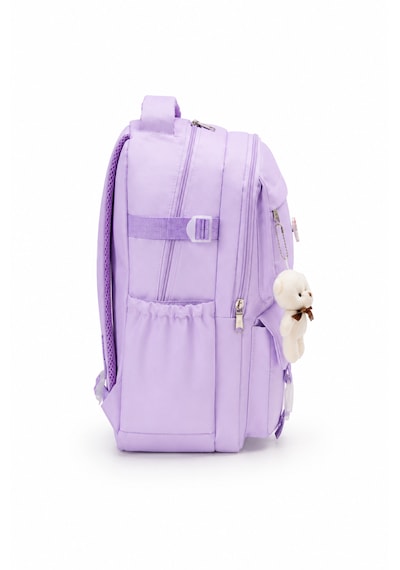 Quovo Kawaii Bag Club Kore Tarzı Full Aksesuarlı Ortopedik Günlük Yeni Okul Sırt Çantası Lila