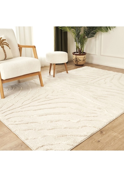 Kaşmir Halı 7/24 Plushy Shiraz Mutfak Halısı Yolluk Bej
