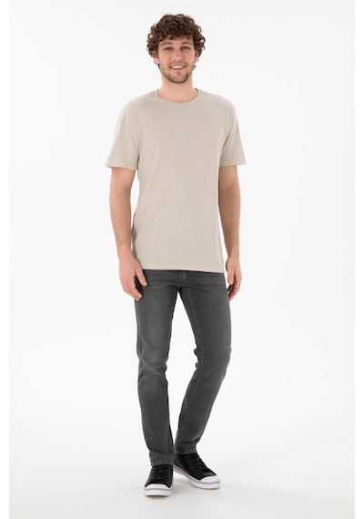 U.S. Polo Assn. Erkek Regular Fit Bisiklet Yaka Taş Basic Tişört 50305985-VR049