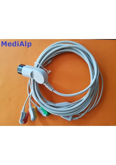 Nıhon Kohden Cardiolife 8 Pin Soket 3 Lü Defibrilatör Ekg Kablosu