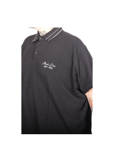 Mode Xl Büyük Beden Erkek Modeclub Polo Yaka T-shirt 25316 Sıyah Siyah