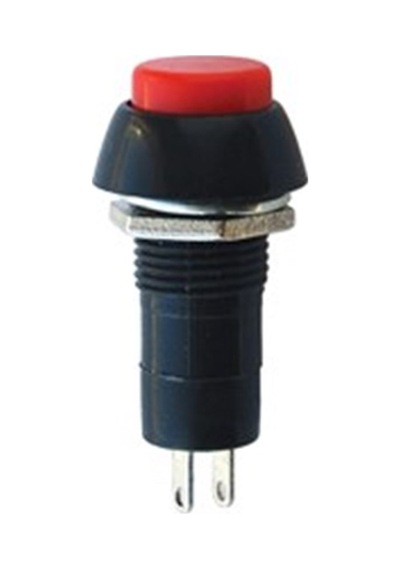 Ic-186 Yaylı Buton 12 MM Kırmızı 5 Adet