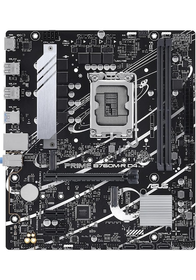 Asus Prime B760M-R D4 Intel B760 5333 MHz (OC) DDR4 Soket 1700 mATX Anakart