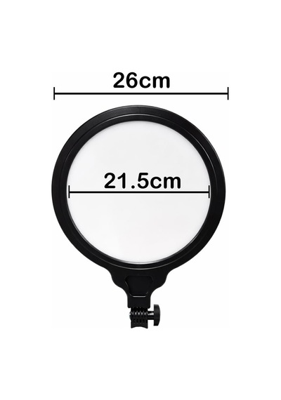 Ayrex Coverzone Tripodlu Halka Işık 8.4 İnç 21.5cm 180cm Kablolu Stüdyo Işığı Ürün Ve Görsel Fotoğraflama