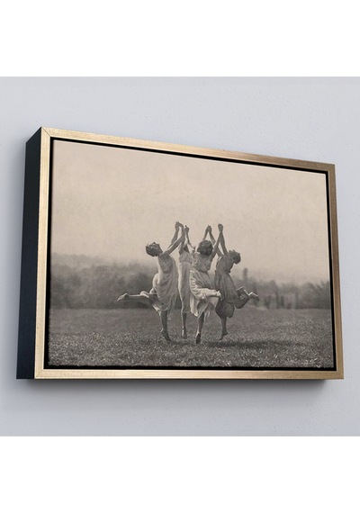 Çerçeveli İsviçreli Fotoğrafçı Frederick Boissonnas Dans Eden Kadınlar Tablosu-6656