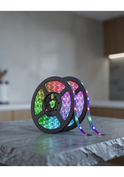 Led Şerit Işık Uzaktan Kumandalı Müzik Modlu Uczzz10şeritled Çok Renkli