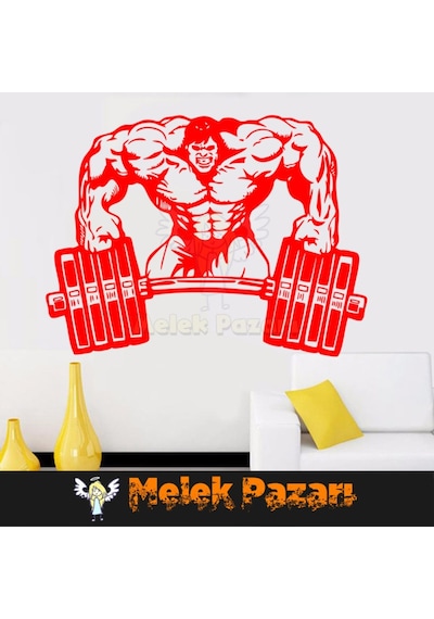 Vücut Geliştirme Halter Fitness Spor Salonu Duvar Sticker
