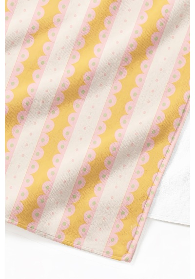 Çizgili Retro Fırfır Desenli Plaj Havlusu - Pastel Bohem Sarı Pembe Hızlı Kuruyan Mikrofiber Havlu Yumuşak Papatya Çizgili Retro Fırfır Desenli Plaj Havlusu - Pastel Bohem Sarı Pembe Hızlı Kuruyan Mikrofiber Havlu Yumuşak Papatya