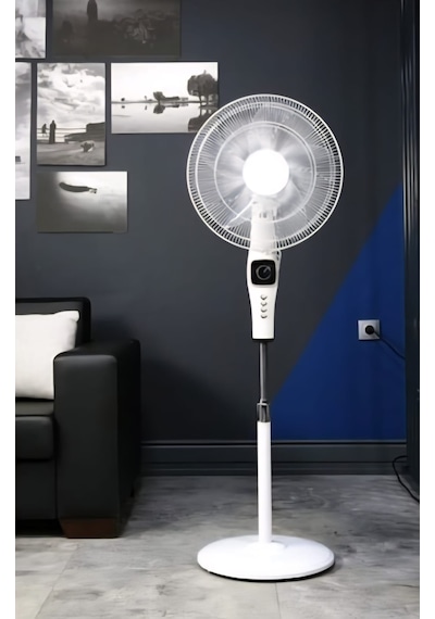 Avesta Poyraz 18'' İnç Ayaklı 5 Kanatlı Zaman Ayarlı Güçlü Sessiz Motor