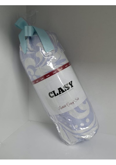 Clasy Ranforce Lastikli Çarşaf Seti Tek Kişilik Desenli Mavi Çok Renkli