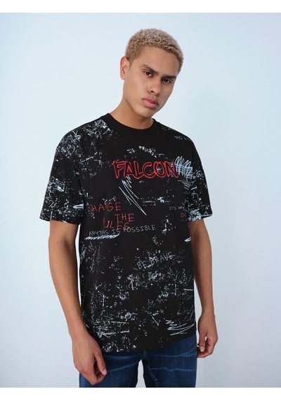 LOFT Loose Fit Erkek Tshirt K.kol Lf2037194 Q1.v1 Siyah