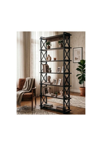 6 Raflı Dekoratif Çok Amaçlı Metal Ve Ahşap Raf - Kitaplık, Banyo Rafı - Modern Tasarım 170cm Atlantik Çam-siyah - 927106455 Atlantik Çam-siyah 6 Raflı Dekoratif Çok Amaçlı Metal Ve Ahşap Raf - Kitaplık, Banyo Rafı - Modern Tasarım 170cm Atlantik Çam-siyah - 927106455 Atlantik Çam-siyah
