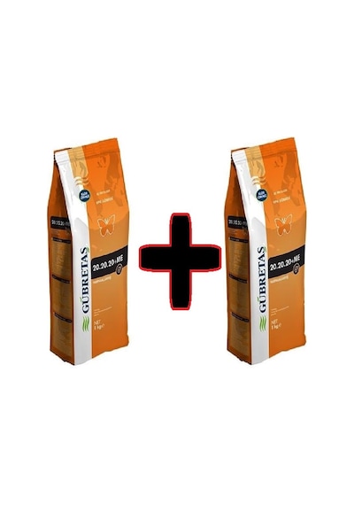 2 Adet Gübretaş 20.20.20+me Npk Gübresi 1 Kg   2 Kg