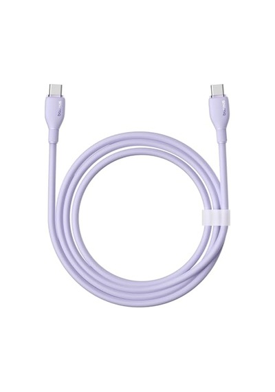 Hızlı Şarj Özellikli Type-c To Type-c Kablo 100w 1.2 Metre Mor