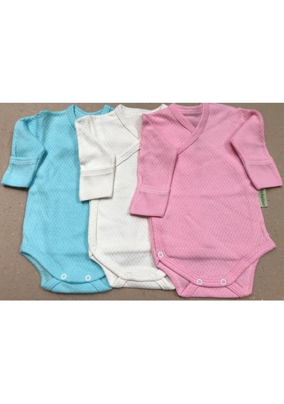 Özdemirli Bebe Özdemirlitekstil Bebelino Çıtçıtlı Badi Kruvaze (3'Lü Paket) (456566349) Çok Renkli
