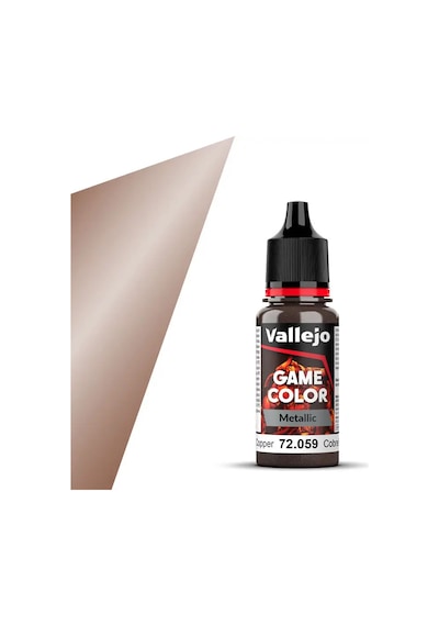 17 Ml. Hammered Bakır Game Color Serisi Maket Boyası, Vallejo 72059 Standart