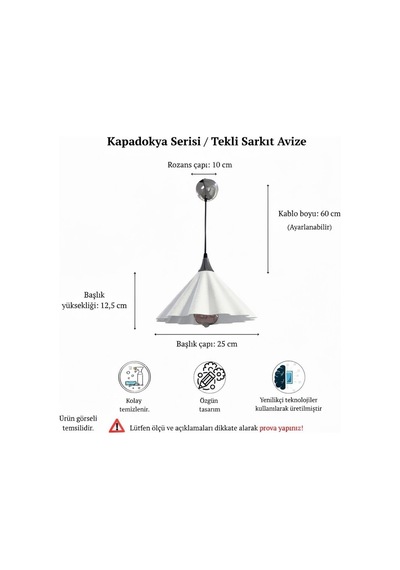 Kapadokya Serisi Bohem İskandinav Tarzı Dalgalı Modern Avize - Yemek Masası Mutfak Salon Hol Lambası - Tekli Sarkıt - Beyaz Beyaz Krom Duy Seti Kapadokya Serisi Bohem İskandinav Tarzı Dalgalı Modern Avize - Yemek Masası Mutfak Salon Hol Lambası - Tekli Sarkıt - Beyaz Beyaz Krom Duy Seti