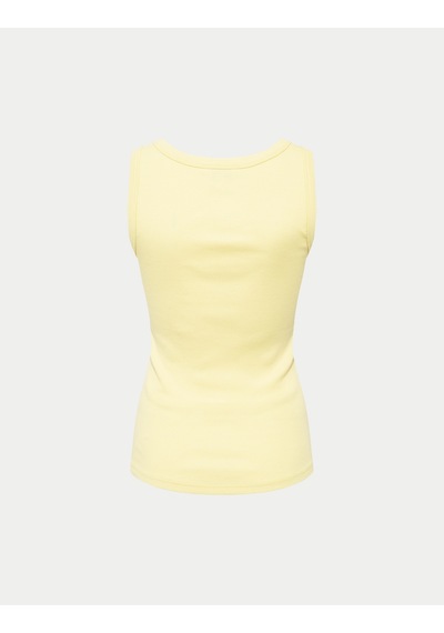 Marks & Spencer Pamuk Karışımlı Ribana Slim Fit Atlet Sarı