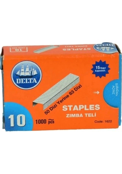 1000adet Zımba Teli 4x9mm Çelik Zımba Teli Küçük Boy No:10 Beyaz
