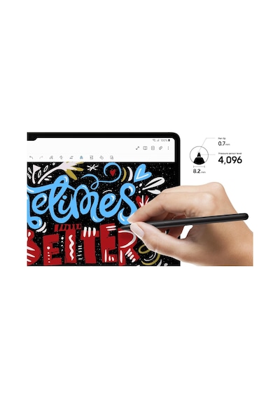Galaxy Tab S9 Fe - S9 Plus İle Uyumlu Avuç İçi Algılamayan Dokunmatik Stylus Spen Kalem Belirtilmemiş