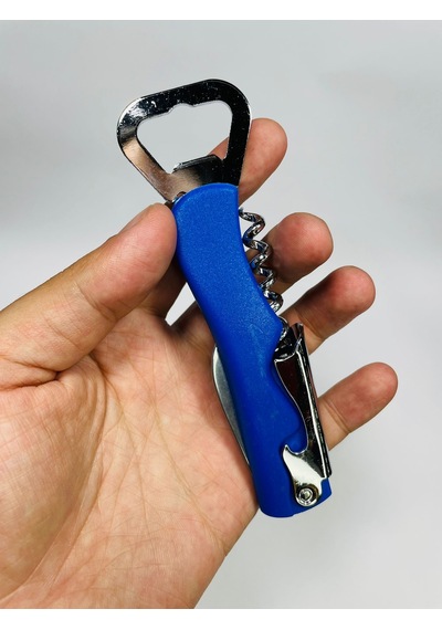Plastik-Metal Tirbüşon .Mantar.Konserve.Kapak Açacağı// Sarı Çok Renkli