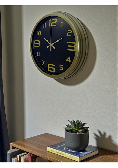 40 Cm Metal Eskitme Vintage Duvar Saati Diğer 65109323
