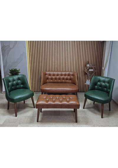 Azra Mobilya Deri Çay Seti Koltuk Takımı+puf Oturma Grubu Cafe Mobilya Ofis-büro Mobilya Balkon Mobilya Taba-yeşil Azra Mobilya Deri Çay Seti Koltuk Takımı+puf Oturma Grubu Cafe Mobilya Ofis-büro Mobilya Balkon Mobilya Taba-yeşil