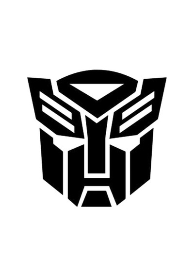 Quart Aksesuar 10 X 11 Cm Transformers Oto Sticker - Araba Cam Sticker Siyah Standart