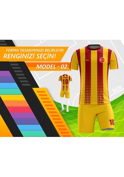 Acr Giyim Kişiye Özel Futbol Forması - Dizayn : Fiber Çok Renkli
