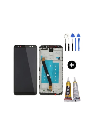Te Huawei Mate 10 Lite Uyumlu Çıtalı Servis Lcd Ekran Dokunmatik + Montaj Seti