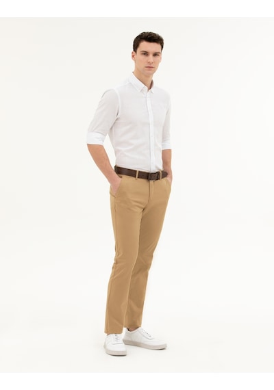 Pierre Cardin Erkek Camel Pantolon Kanvas-chino 50288511-vr015 CAMEL Camel