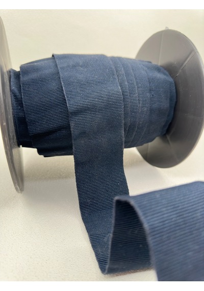 5 Cm Polyester Grogren Şerit-5 Metre-lacivert