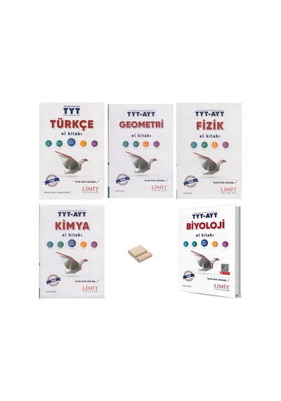 Limit Tyt Ayt Türkçe Geometri Fizik Kimya Ve Biyoloji El Kitabı 5li Set + Telefon Standı