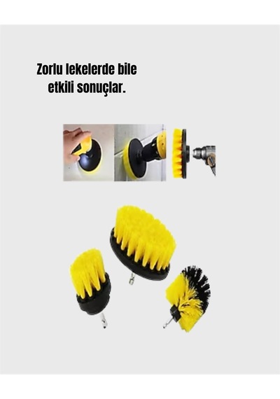 Matkap Fırçası Başlığı 12mm Matkap Uyumlu