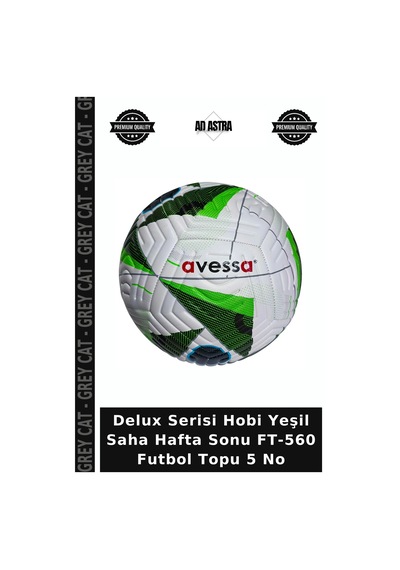 Delux Serisi Hobi Yeşil Saha Hafta Sonu Ft-560 Futbol Topu 5 No Çok Renkli