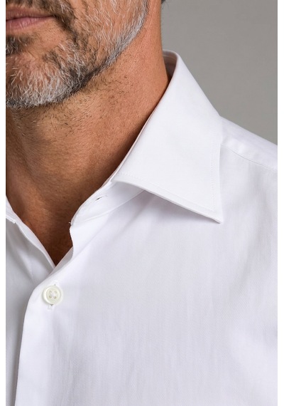 Bisse Beyaz Regular Fit Cepsiz Uzun Yaka Gömlek Gmkls252182 D01