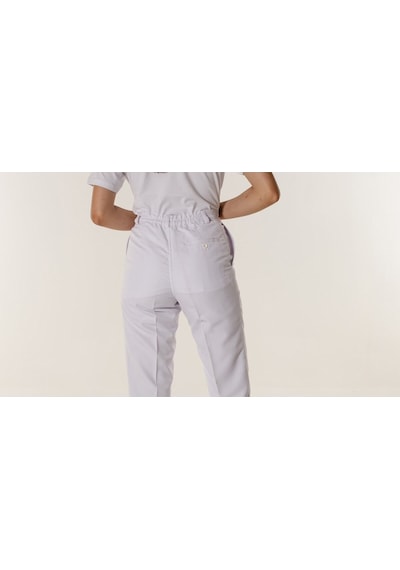 Beyaz Kadın Aşçı Şef Pantolon Içi Astarlı