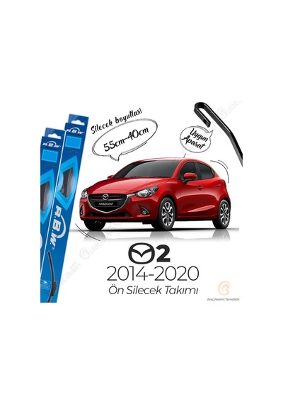 Mazda 2 Muz Silecek Takımı 2014-2020 Rbw