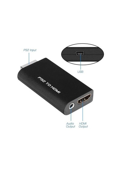 Ps2 To Hdmi Tv Kablosu Çevirici Dönüştürücü Adaptör