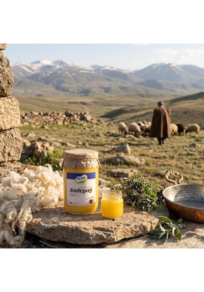 Akın Saf Doğal Koyun Sade Yağı 500 Gr Ghee, Sarı Yağ Ve Eritilmiş Tereyağı