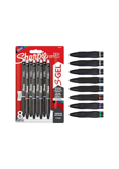 Sharpie S-gel Jel Mürekkepli Kalem 0.7mm 8 Li Blister 2198778 Diğer